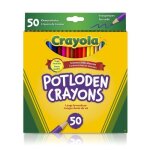 Crayons de couleur - crayola - 50 pcs - multicolore - 33 mm - enfant