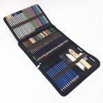 Crayons de couleur dessin et croquis kit 71pcs set de dessin pour enfants outils pour dessiner. inclus ...
