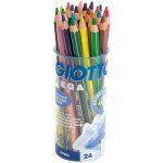 Crayons de couleur - giotto - mega x 24 - bois - mine standard - mixte