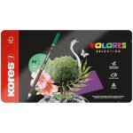 Crayons de couleur - kores - kolores selection - 72 crayons - 8 mtalliques - ergonomiques