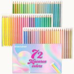 Crayons de couleur macaron 72 couleurs convient aux adultes aux enfants et aux livres de coloriageensemble ...