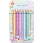 Crayon de couleur - faber - castell - sparkle pastel - Étui de 12 - aquarellable - mine 30 mm Crayon de couleur - faber - castell - sparkle pastel - Étui de 12 - aquarellable - mine 30 mm
