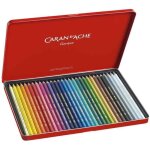 Crayons de couleur - caran dache - supracolor - Étui métal de 30 - mine tendre - aquarellables Crayons de couleur - caran dache - supracolor - Étui métal de 30 - mine tendre - aquarellables