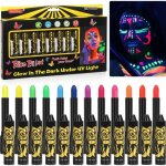 Crayons de peinture lumineux pour le visage - marque - 12 couleurs - maquillage fluorescent Crayons de peinture lumineux pour le visage - marque - 12 couleurs - maquillage fluorescent
