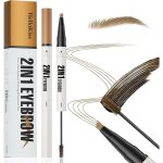 Crayon sourcils 2 en 1 waterproof - febest - microblading - pinceau � pommade - longue dur�e - r�sistant ...