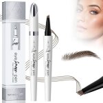 Crayon � sourcils - magique - 3d - imperm�able - 4 pointes - marron fonc�