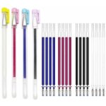 Crayon tailleur - 4 stylos effa�ables - 20 recharges - 07 mm - 4 couleurs
