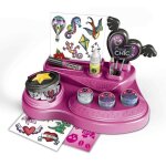 Kit de tatouage - clementoni - crazy chic - multicolore - pour filles - � partir de 3 ans