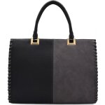 Crazychic - grand sac main cabas femme - sac cours lycenne etudiante - fourre - tout tote format a4 ...