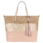 Crazychic - grand sac � main paillette femme - sac epaule shopping cuir pu multicolore - cabas fourre ...
