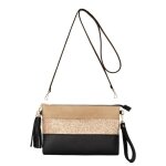Crazychic - sac bandoulière paillette cuir multicolore femme - pochette soirée souple plate sacoche trousse ... Crazychic - sac bandoulière paillette cuir multicolore femme - pochette soirée souple plate sacoche trousse ...