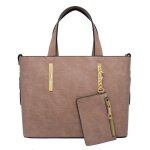 Crazychic - sac main cabas fourre - tout porte - monnaie femme sac rigide cuir epi - epaule bandoulire ...