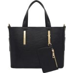 Crazychic - sac main cabas fourre - tout porte - monnaie femme sac rigide cuir epi - port epaule bandoulire ...