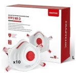 Crazychic - x10 masque ffp3 nr d - masque coque anti poussi�re avec valve norme ce en149 - protection ...