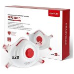 Crazychic - x20 masque ffp3 nr d - masque coque anti poussi�re avec valve norme ce en149 - protection ...