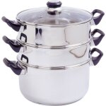 Cuit vapeur inox - crealys - 503443 - Ø 24 cm - h 13. 5 cm - tous feux dont induction Cuit vapeur inox - crealys - 503443 - Ø 24 cm - h 13. 5 cm - tous feux dont induction