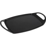 Plancha - crealys - 513604 - fonte daluminium - 47x28. 5cm - anti - adhsif - induction