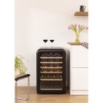 Create - winecooler retro - refroidisseur  vin lectrique de style rtro pour 45 bouteilles - noir