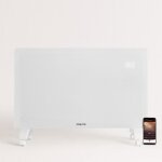 Create - convecteur lectrique en verre wifi blanc - warm crystal 2000w