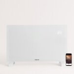 Create - convecteur lectrique en verre wifi blanc - warm crystal 2000w