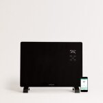 Create - convecteur lectrique en verre wifi noir - warm crystal 1500w