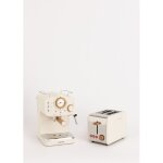 Create - pack toast retro petit grille - pain  fentes larges + thera retro matt cafetire expresso finition ...