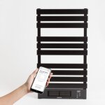 Create - sche - serviettes lectrique avec chauffage et wifi 500 / 1500w noir - warm towel pro