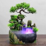 Créatif intérieur simulation résine rocaille cascade statue feng shui fontaine deau maison jardin déco ... Créatif intérieur simulation résine rocaille cascade statue feng shui fontaine deau maison jardin déco ...