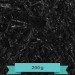 Papier d�chiquet� - creative deco - 200g - noir - emballage cadeau - remplissage bo�te