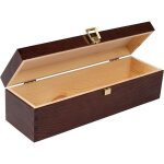 Creative deco bote caisse  vin en bois marron cadeau vin mariage 1 bouteille 36 x 11 x 98 cm coffret ...
