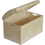 Coffre - creative deco - malle jouet - bois - non peinte - 565 x 33 x 365 cm Coffre - creative deco - malle jouet - bois - non peinte - 565 x 33 x 365 cm