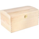 Creative deco grande coffre boite rangement noel en bois non peint 345 x 25 x 192 cm