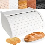Bote  pain - creative home - 38 x 285 x 175 cm - bois de htre - blanche - design contemporain