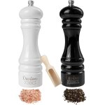 Moulin sel et poivre - creative home - duo manuel en bois - noir et blanc Moulin sel et poivre - creative home - duo manuel en bois - noir et blanc