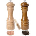 Moulin sel et poivre manuel en bois - creative home - duo avec cuillère - beige et marron - 18 cm x 5 ... Moulin sel et poivre manuel en bois - creative home - duo avec cuillère - beige et marron - 18 cm x 5 ...