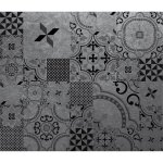 Cpm - crédence adhésive en alu imitation métal - l. 20 x l. 20 cm - noir Cpm - crédence adhésive en alu imitation métal - l. 20 x l. 20 cm - noir
