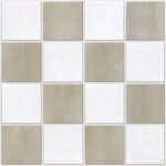 Credence adhesive pour cuisine salle de bain 10 pi�ces carreaux muraux beige et blanc carrelage adhesif ...