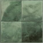 Credence adhesive pour cuisine - zellige vert carrelage adhesif mural salle de bain 3d 5 stickers muraux ...