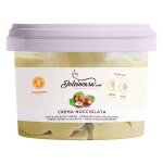 Crme noisette 12% lait blanc tartinable prte  lemploi pour garnir les gteaux croissant sans gluten ...