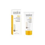 Crme solaire - soskin - spf50 + - trs haute protection - teinte - 50 ml