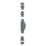 Crémone rustique ry16 série légère pour tringle 16x5mm apprêt gris / bouton standard noir - jardinier ... Crémone rustique ry16 série légère pour tringle 16x5mm apprêt gris / bouton standard noir - jardinier ...