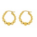 Croles boules femme or jaune 18 carats