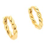 Boucles doreilles - femme - créoles - jonc - torsadé - 15 mm - plaqué or jaune 750 / 1000 - 3 microns ... Boucles doreilles - femme - créoles - jonc - torsadé - 15 mm - plaqué or jaune 750 / 1000 - 3 microns ...