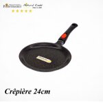 Cr�pi�re - espace cuisine pro - 24cm - 100% antiadh�sif - compatible induction
