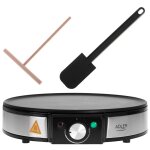 Crpire 30cm diamtre revtement antiadhsif temprature rglable adler ad3058 1600w noir 07043