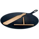 Crpire bretonne en fonte ilsa - 32 cm - spatule et distributeur de pte inclus