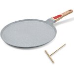 Cr�pi�re en c�ramique - suteo - 30 cm - poign�e amovible - tous feux dont induction - rev�tement antiadh�sif ...