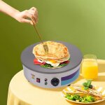 Cr�pi�re �lectrique 45 cm professionnelle plaque chauffante 220v appareil � cr�pes pancakes et galettes ...