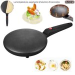 Crpire lectrique avec poigne 500w bac  crpes  pizza antiadhsif de qualit alimentaire outil de ...