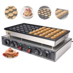 Cr�pi�re hollandaise 50 trous en acier inoxydable 220v thermostat r�glable de 50 � 300 �c minuterie 5 ...